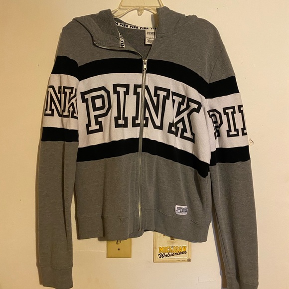Pink Zip up hoodie - Picture 1 of 2